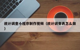 涟源统计调查小程序制作视频（统计调查表怎么做）