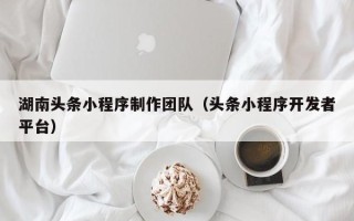 涟源湖南头条小程序制作团队（头条小程序开发者平台）